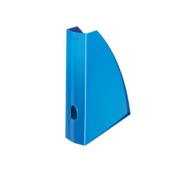 Iratpapucs, műanyag, 60 mm, elöl nyitott, LEITZ "Wow", kék