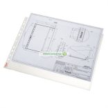 Genotherm, lefűzhető, A3, 75 mikron, narancsos felület, fekvő, ESSELTE