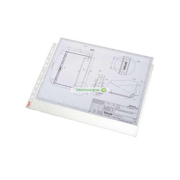 Genotherm, lefűzhető, A3, 75 mikron, narancsos felület, fekvő, ESSELTE