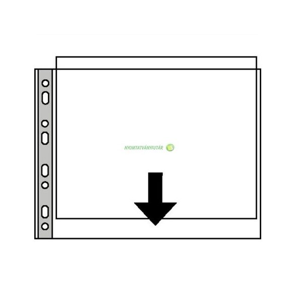 Genotherm, lefűzhető, A3, 75 mikron, narancsos felület, fekvő, ESSELTE