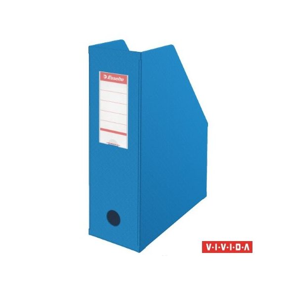 Iratpapucs, PVC/karton, 100 mm, összehajtható, ESSELTE, Vivida kék