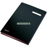 Aláírókönyv, A4, 20 részes, karton, ESSELTE,fekete