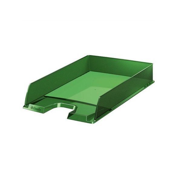 Irattálca, műanyag, ESSELTE "Europost", áttetsző zöld