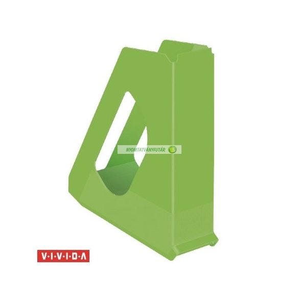 Iratpapucs, műanyag, 68 mm, ESSELTE "Europost", Vivida zöld