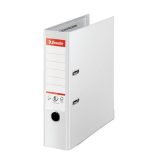 Iratrendező, 80 mm, A/4, PP, élvédő sínnel, ESSELTE "Standard Plus", Vivida fehér