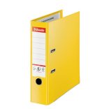 Iratrendező, 80 mm, A/4, PP, élvédő sínnel, ESSELTE "Standard Plus", Vivida sárga