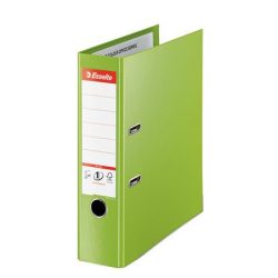   Iratrendező, 80 mm, A/4, PP, élvédő sínnel, ESSELTE "Standard Plus", Vivida zöld