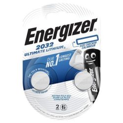   Gombelem, CR2032, 2 db, színjelző, ENERGIZER "Ultimate Lithium Performance"