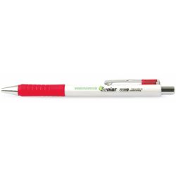   Golyóstoll, 0,4 mm, nyomógombos, FLEXOFFICE "Senior", piros