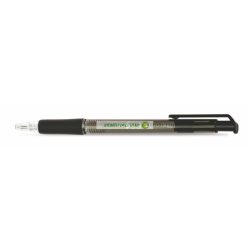   Golyóstoll, 0,4 mm, nyomógombos, FLEXOFFICE "EasyGrip", fekete