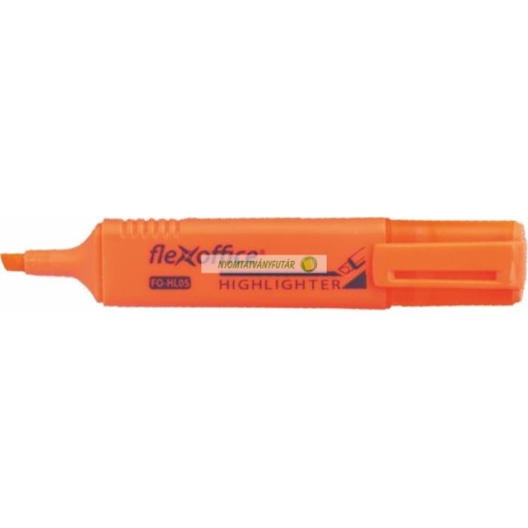 Szövegkiemelő, 1-4 mm, FLEXOFFICE "HL05", narancs