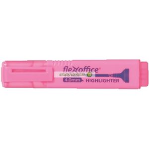 Szövegkiemelő, 1-4 mm, FLEXOFFICE "HL05", rózsaszín