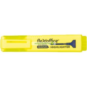 Szövegkiemelő, 1-4 mm, FLEXOFFICE "HL05", sárga