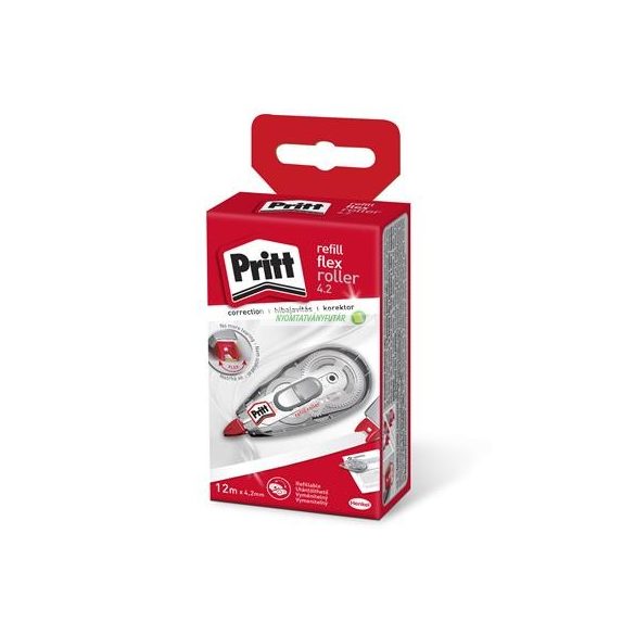 Hibajavító roller, 4,2 mm x 12 m, utántölthető, HENKEL "Pritt"