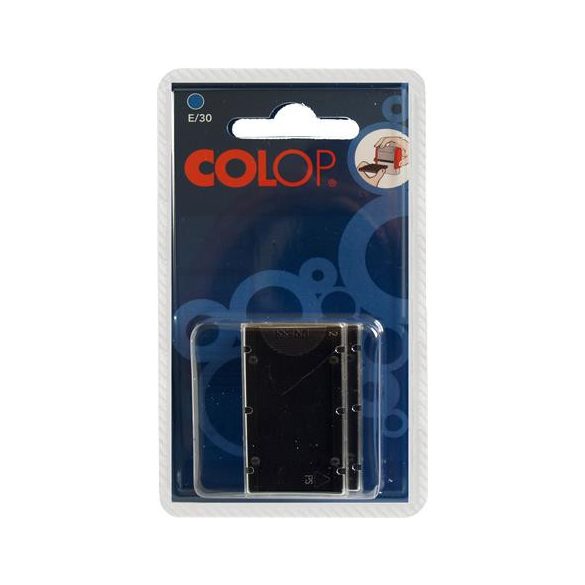 Bélyegző cserepárna, 2 db/bliszter, COLOP "E/30", fekete