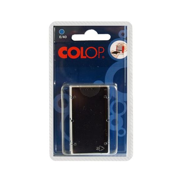 Bélyegző cserepárna, 2 db/bliszter, COLOP "E/40", fekete