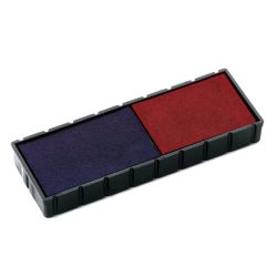   Bélyegző cserepárna, 2 db/bliszter, kétszínű változat, COLOP "E12/2", kék-piros