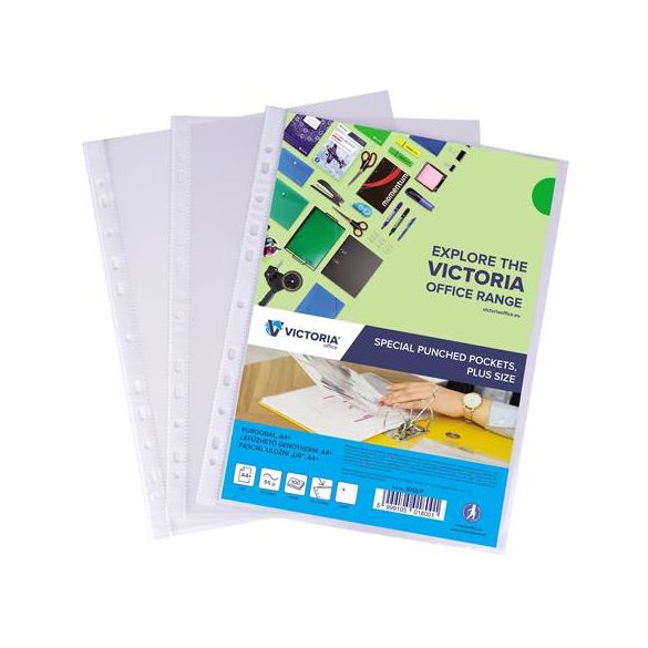 Genotherm, lefűzhető, A4+, 55 mikron, víztiszta, VICTORIA OFFICE