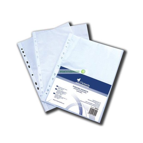 Genotherm, lefűzhető, A/4, 50 mikron, víztiszta, VICTORIA