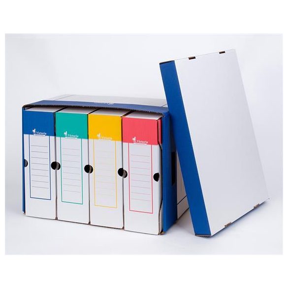 Archiváló konténer, 320x460x270 mm, karton, VICTORIA