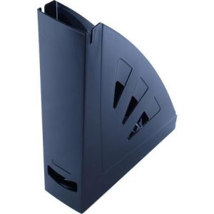 Iratpapucs, műanyag, 75 mm, VICTORIA, fekete