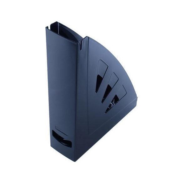 Iratpapucs, műanyag, 75 mm, VICTORIA, fekete