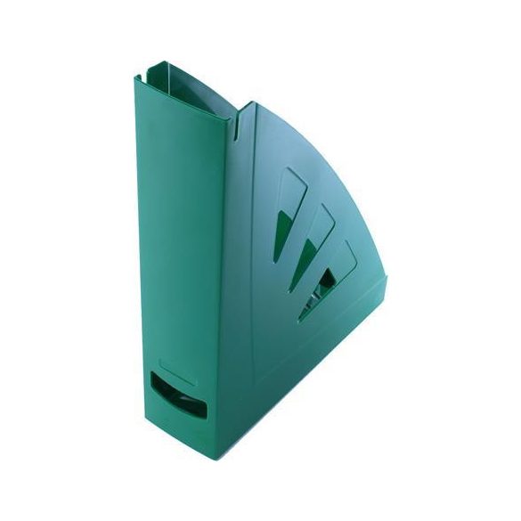 Iratpapucs, műanyag, 75 mm, VICTORIA, zöld