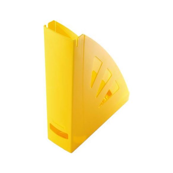 Iratpapucs, műanyag, 75 mm, VICTORIA, sárga