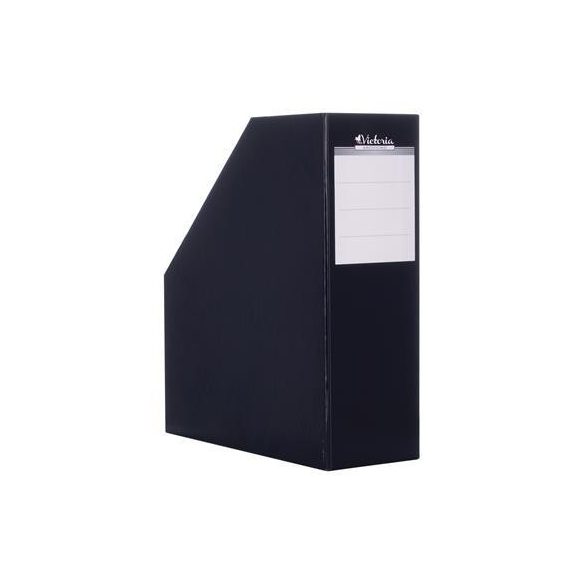 Iratpapucs, karton, 90 mm, VICTORIA, fekete