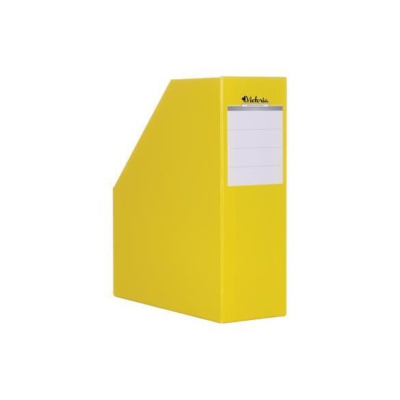 Iratpapucs, karton, 90 mm, VICTORIA, sárga
