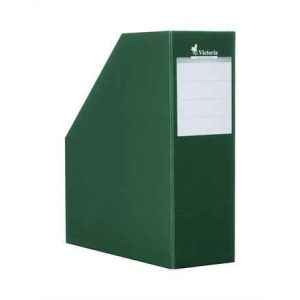 Iratpapucs, karton, 90 mm, VICTORIA, zöld