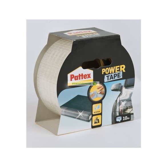 Ragasztószalag, 50 mm x 10 m, HENKEL "Pattex Power Tape", átlátszó