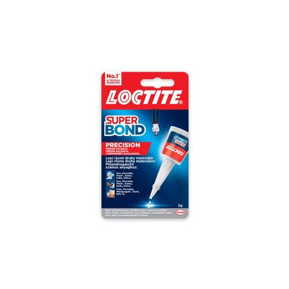 Pillanatragasztó, 5 g, HENKEL "Loctite Super Attak Precision"