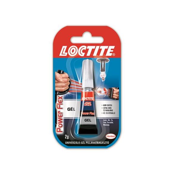 Pillanatragasztó gél, 2 g, HENKEL "Loctite Super Bond"