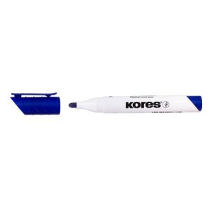 Tábla- és flipchart marker, 3 mm, kúpos, KORES "K-Marker KW1", kék