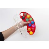 Vízfesték, 12 darabos, 30 mm, KORES "Aquarellos"