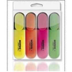   Szövegkiemelő készlet, 0,5-5 mm, KORES, 4 különböző szín