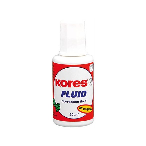 Hibajavító folyadék, oldószeres, 20 ml, KORES "Fluid"