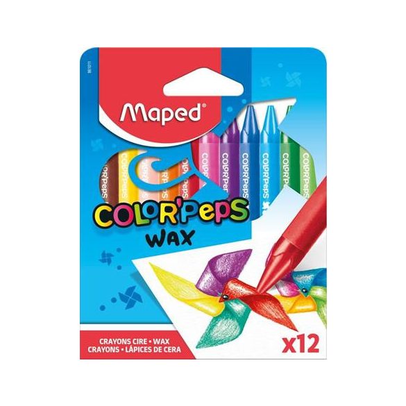 Zsírkréta, MAPED "Color'Peps Wax", 12 szín