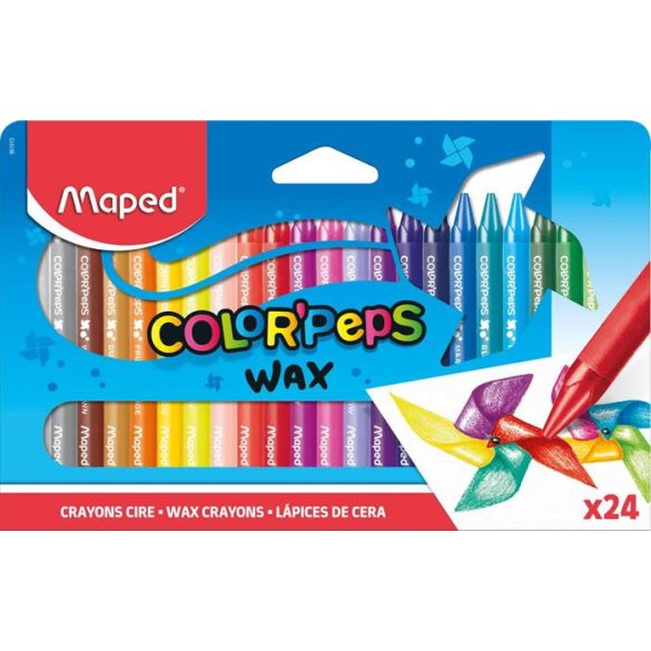 Zsírkréta, MAPED "Color'Peps Wax", 24 szín