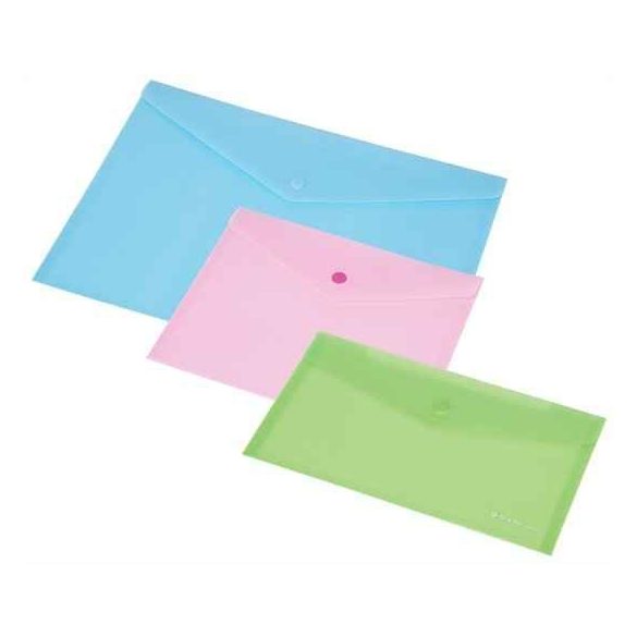 Irattartó tasak, A4, PP, patentos, 160 mikron, PANTA PLAST, pasztellzöld