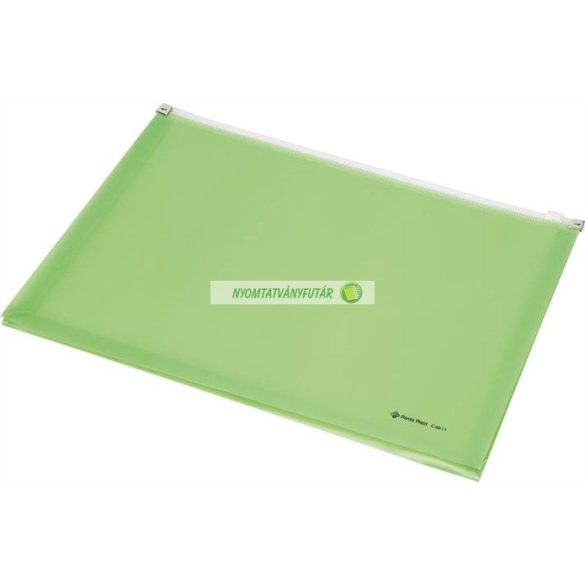 Irattartó tasak, A4, PP, cipzáras, talpas, PANTA PLAST, pasztell kék