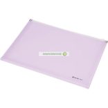 Irattartó tasak, A4, PP, cipzáras, talpas, PANTA PLAST, pasztell kék