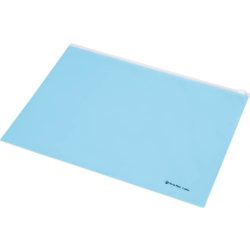   Irattartó tasak, A4, PP, cipzáras, PANTA PLAST, pasztell kék