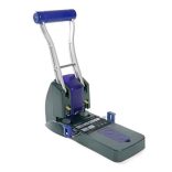 Lyukasztó, nagyteljesítményű, kétlyukú, 150 lap, könnyített lyukasztás, RAPESCO "ECO P2200", szürke
