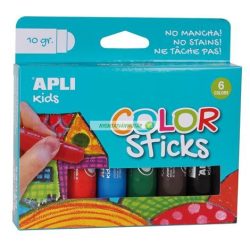   Tempera kréta készlet, APLI Kids "Color Sticks", 6 különböző szín