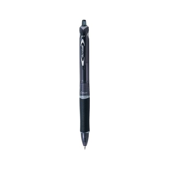 Golyóstoll, 0,25 mm, nyomógombos, PILOT "Acroball", fekete