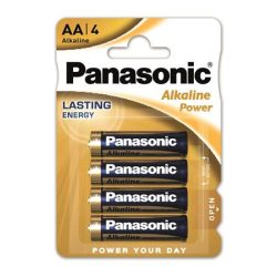 Elem, AA ceruza, 4 db, PANASONIC "Alkaline power"