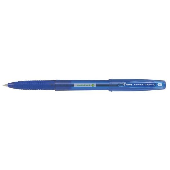 Golyóstoll, 0,22 mm, kupakos, PILOT "Super Grip G", kék
