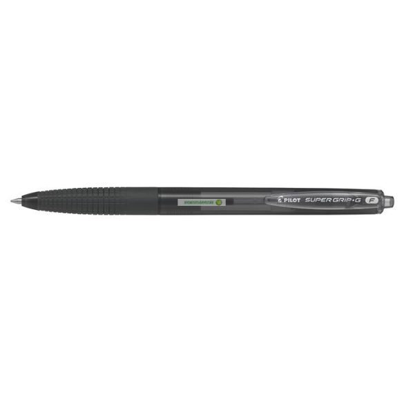 Golyóstoll, 0,22 mm, nyomógombos, PILOT "Super Grip G", fekete